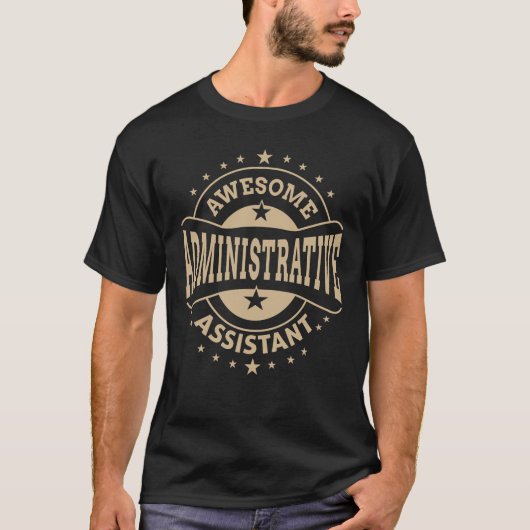 事務アシスタント感謝 - 管理者の日 Tシャツ (正面)