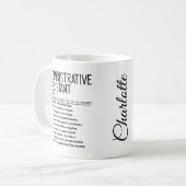 事務アシスタント コーヒーマグカップ (正面左)
