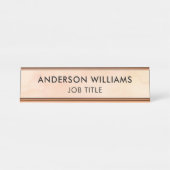 事務モダン員 デスクネームプレート (正面)