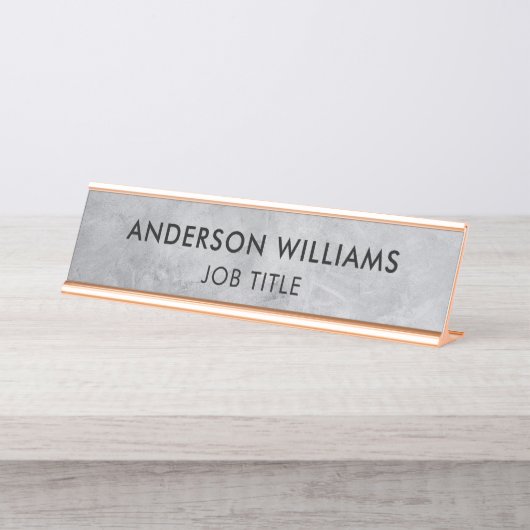 事務モダン員 デスクネームプレート (正面)