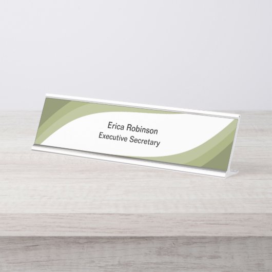 事務モダン官室 デスクネームプレート (正面)