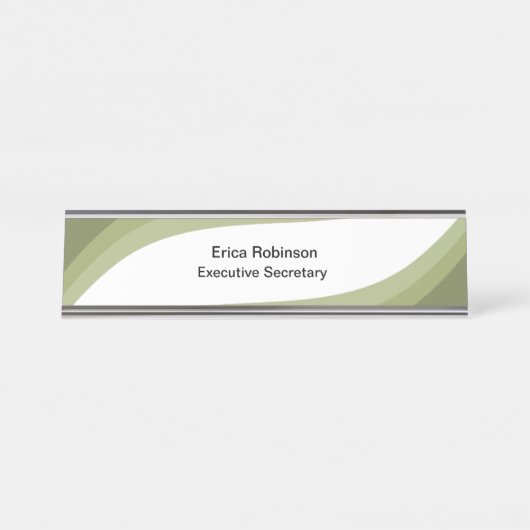 事務モダン官室 デスクネームプレート (正面)