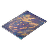 事務予測できな所 |紫色の青い金ゴールド絵を描ブラシ ノートブック (左側)