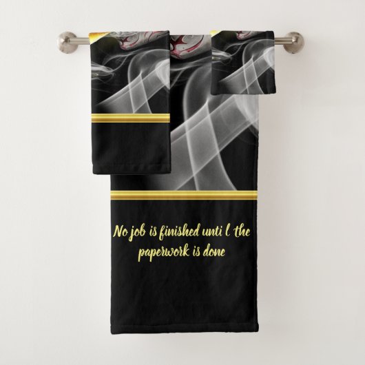 事務処理が完了するまで仕事は終わらない バスタオルセット (インサイチュ)