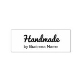 事務名別の草書体による手作り ラバースタンプ (インプリント)