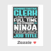 事務員の役職の専門技能 シール (シート)