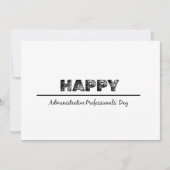 事務員感謝の日 招待状 (正面)