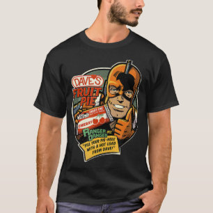 事務員IIIデイブのフルーツパイレンジャー危険ヴィンテージ Tシャツ