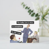 事務室で管理するヴィンテージ秘書 ポストカード (スタンド正面)