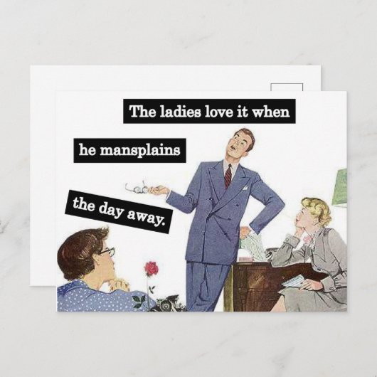 事務室で管理するヴィンテージ秘書 ポストカード (正面/裏面)