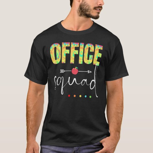 事務局員絞り染め先生事務局職員学校A Tシャツ (正面)