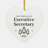 事務局長初めてのクリスマス セラミックオーナメント (正面)