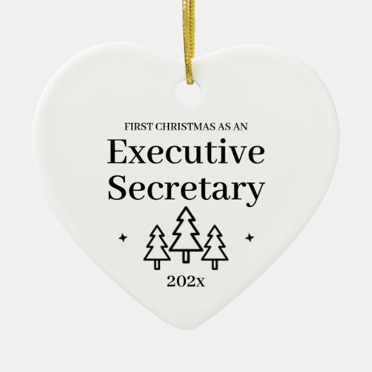事務局長初めてのクリスマス セラミックオーナメント (正面)