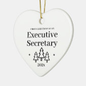 事務局長初めてのクリスマス セラミックオーナメント (左)