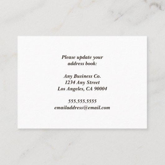 事務所がシティーモダンスカイラインを移転 名刺 (裏面)