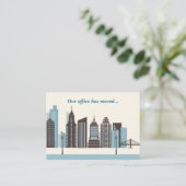 事務所がシティーモダンスカイラインを移転 名刺 (スタンド正面)