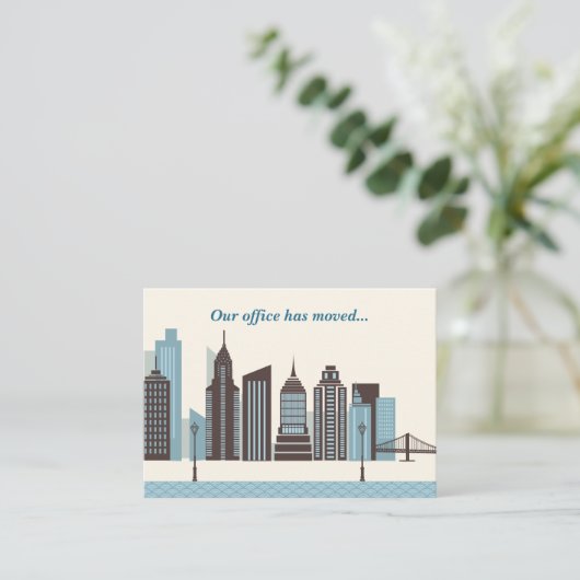 事務所がシティーモダンスカイラインを移転 名刺 (スタンド正面)