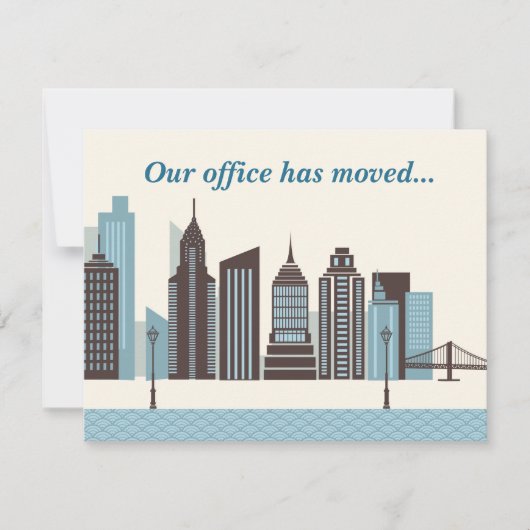 事務所がシティーモダンスカイラインを移転 案内状 (正面)