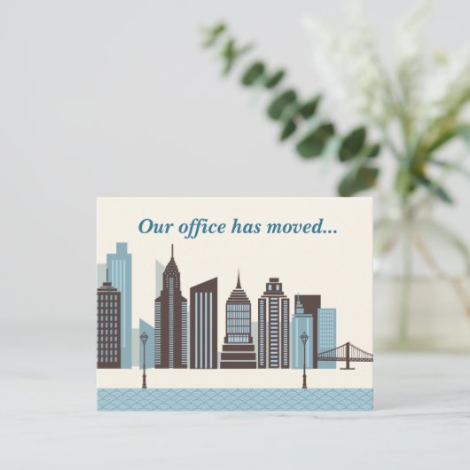 事務所がシティーモダンスカイラインを移転 案内状 (スタンド正面)