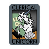 事務用おもしろいユニコーン縦型写真磁石 マグネット (縦)