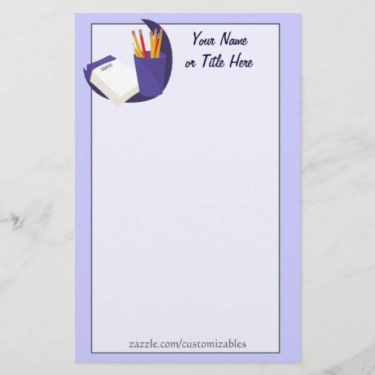 事務用品ひな形 便箋 (正面)