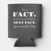 事実だ | グロムスマおもしろいー提案書ダークグレー 缶クーラー (正面)