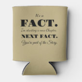 事実だ | グロムスマおもしろいー提案砂ベージュ色 缶クーラー (正面)