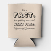 事実です | 面白い仲人プロポーズアーモンド 缶クーラー (正面)