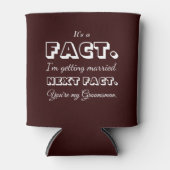 事実です | 面白い仲間の提案　ワイン色 缶クーラー (正面)