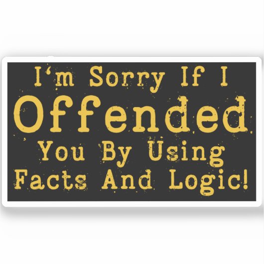 事実と理もし解を用いて君を怒らせてごめんなさい シール (正面)