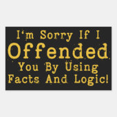 事実と理もし解を用いて君を怒らせてごめんなさい 長方形シール (正面)