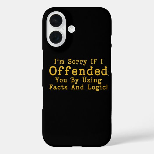 事実と論理を使ってあなたを怒らせてしまったことにお詫び申し上げます Case-Mate iPhoneケース (裏面)