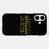 事実と論理を使ってあなたを怒らせてしまったことにお詫び申し上げます Case-Mate iPhoneケース (裏面 (横))