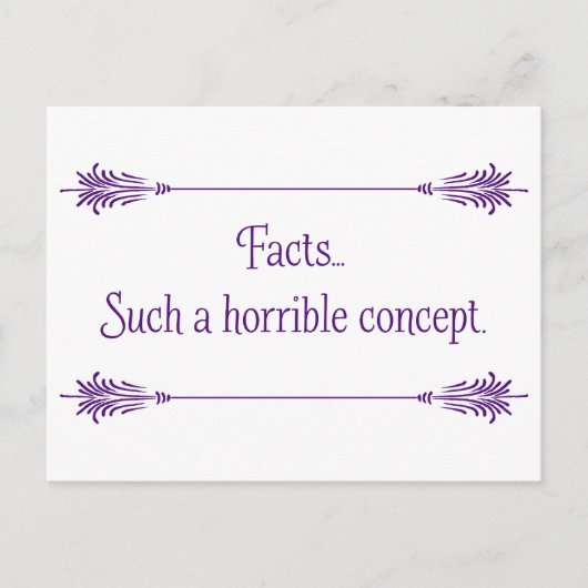 事実なんて忘れろ... ポストカード (正面)