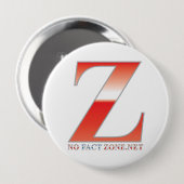 事実の地帯無し- Zonerボタン 缶バッジ (正面&裏面)