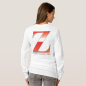 事実の地帯無し- Zoner長袖T Tシャツ (裏面フル)