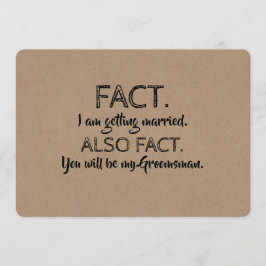 事実の証人　最高の男（ベストマン） 面白いプロポーズ 招待状