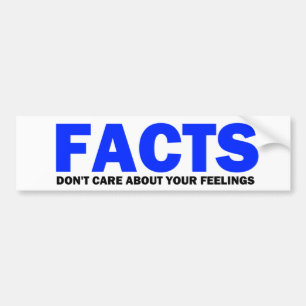 事実はあなたの感覚のバンパーStickeについて気になりません バンパーステッカー