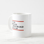 事実は人を沈黙させ人を否定する コーヒーマグカップ (正面左)