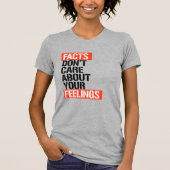 事実は君の気に感覚には関係ない Tシャツ (正面)
