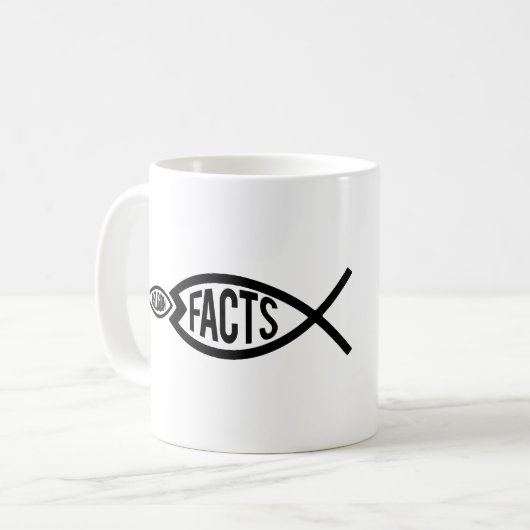 事実は宗教素晴らしより多い コーヒーマグカップ (正面左)