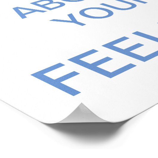 事実は気に感覚 ポスター (角)