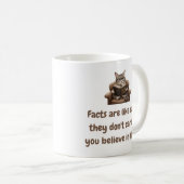 事実は猫のようだ気にもしよ コーヒーマグカップ (正面右)