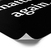 事実を再びステッカーにする ポスター (角)