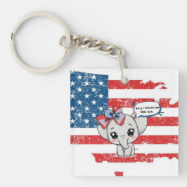 事実を怒らせてごめんなさいチビ（小さくかわいく書いた感じ） キーホルダー