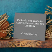 事実ハックスリー引用文 フォトプラーク (側面)