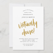 事実上の卒業写真パーティの招待状 招待状 (正面)