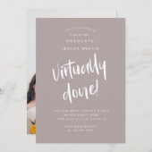 事実上の卒業写真パーティの招待状 招待状 (正面/裏面)