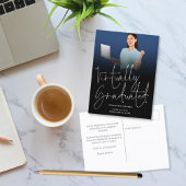 事実上の卒業写真2022卒業ブラック 案内ポストカード