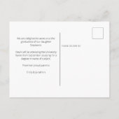 事実上の卒業写真2022卒業ブラック 案内ポストカード (裏面)